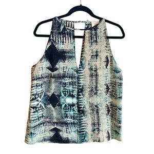 Parker animal print silk top